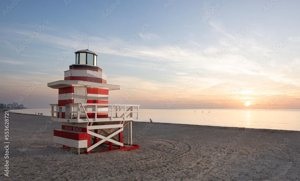 Fototapeta premium Lifeguard Stand Miami