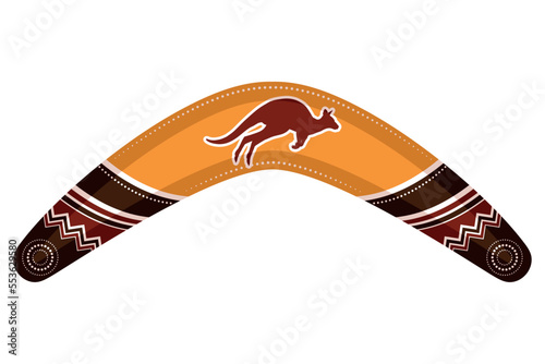 australian wooden boomerang photo