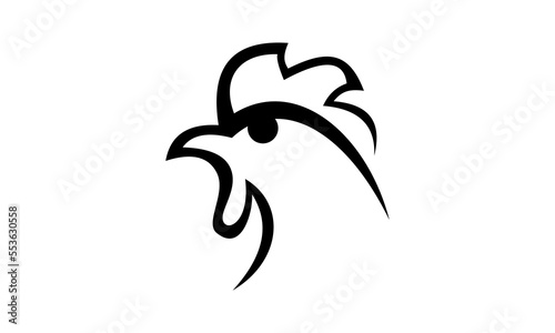 icon rooster vector logo