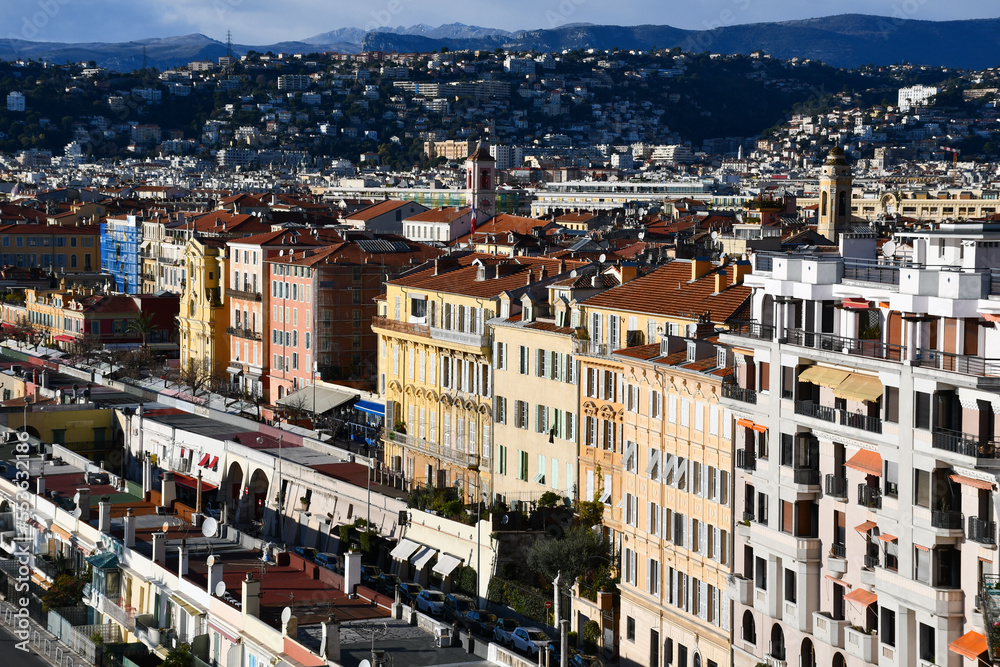 View of the city of Nice in France (December 2019)