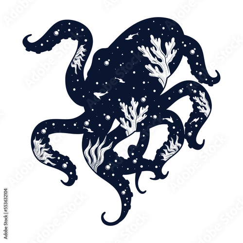 octopus surreal sea life