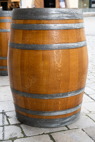 Wooden beer barrel in Bavaria, Germany