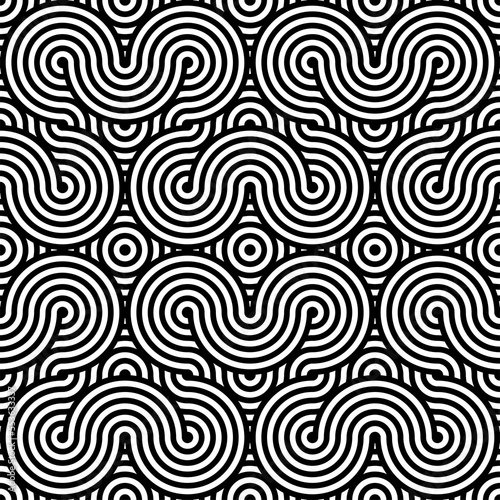 Seamless Wave Vector 1920s Art Texture. Continuous Line Graphic Gatsby Texture Pattern. Repetitive Decorative 20s Deco Pattern. stock illustration
1920-1929, Abstract, Art, Art Deco, Backgrounds