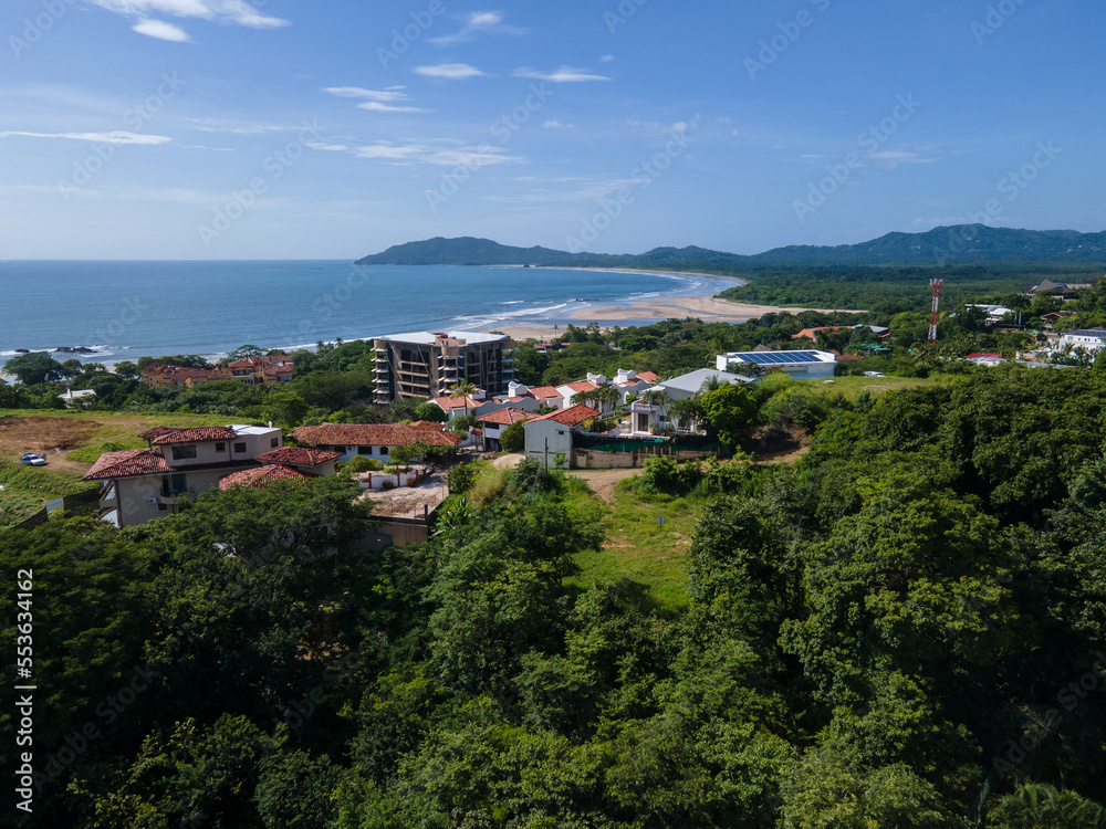 Beautiful aerial view of a Beach resort in Tamarindo Guanacaste- Costa Rica