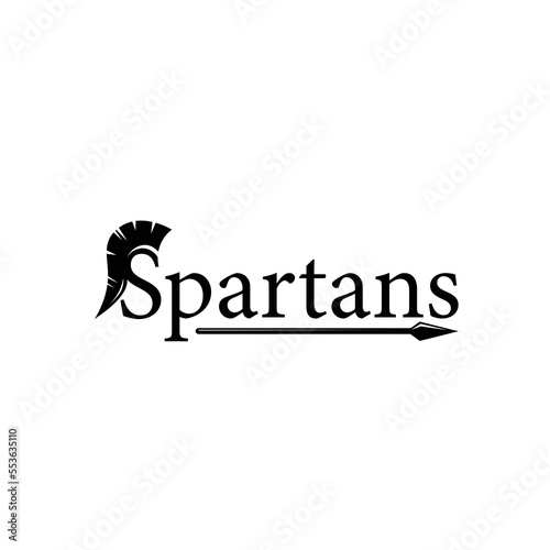 spartan armor logo people design symbol