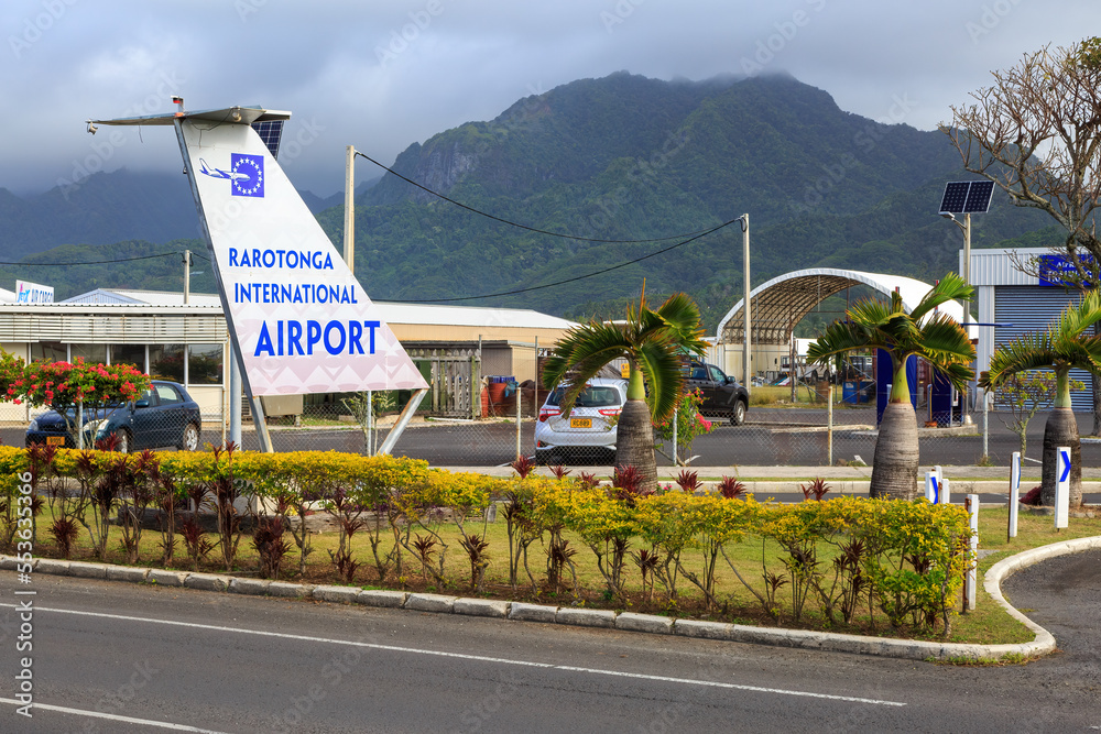 Rarotonga International Airport, the main point of entry for tourists