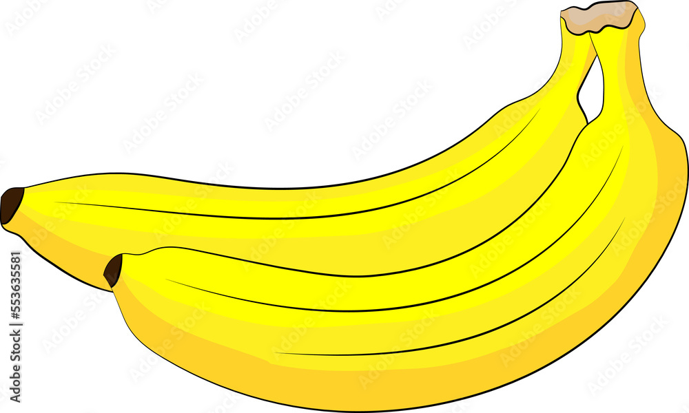 Yellow Banana fruit png image