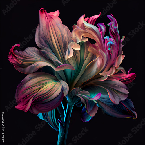 Iridescent Amaryllis, AI