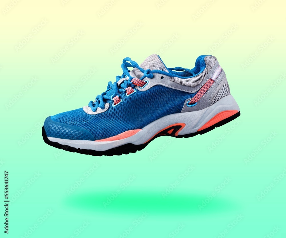 Modern sport sneaker shoe on background Modern sport sneaker shoe on background