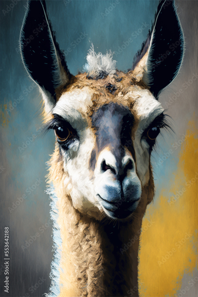 Fototapeta premium lama dynamic pose