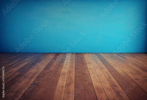 Brown wooden floor wall paneling © vuang