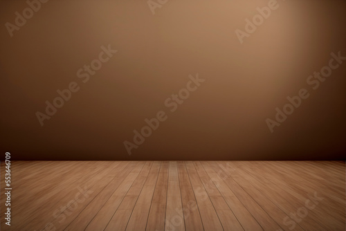 Brown wooden floor wall paneling