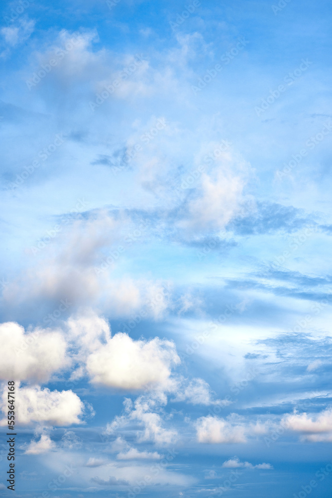 Beautiful clouds sunset light on blue sky with pink hues in asia on Bali island Beautiful clouds sunset light on blue sky with pink hues in asia on Bali island