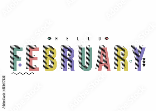 Welcome february banner design