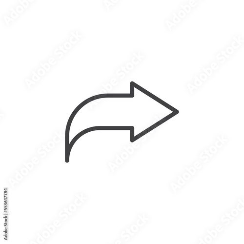 Share, Forward line icon