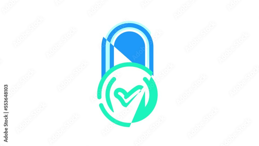 lock padlock color icon animation lock padlock color icon animation
