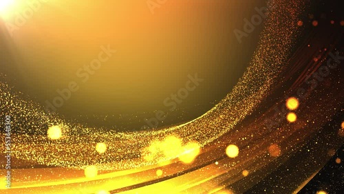 Gold Particles Background