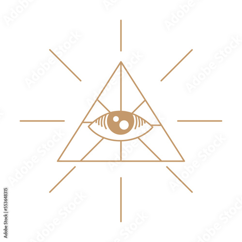 eye in triangle golden alchemy