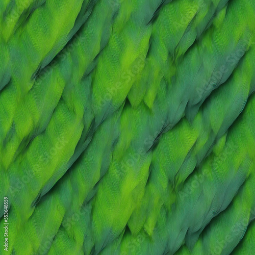 seamless texture of iridescent green feathers © timothy
