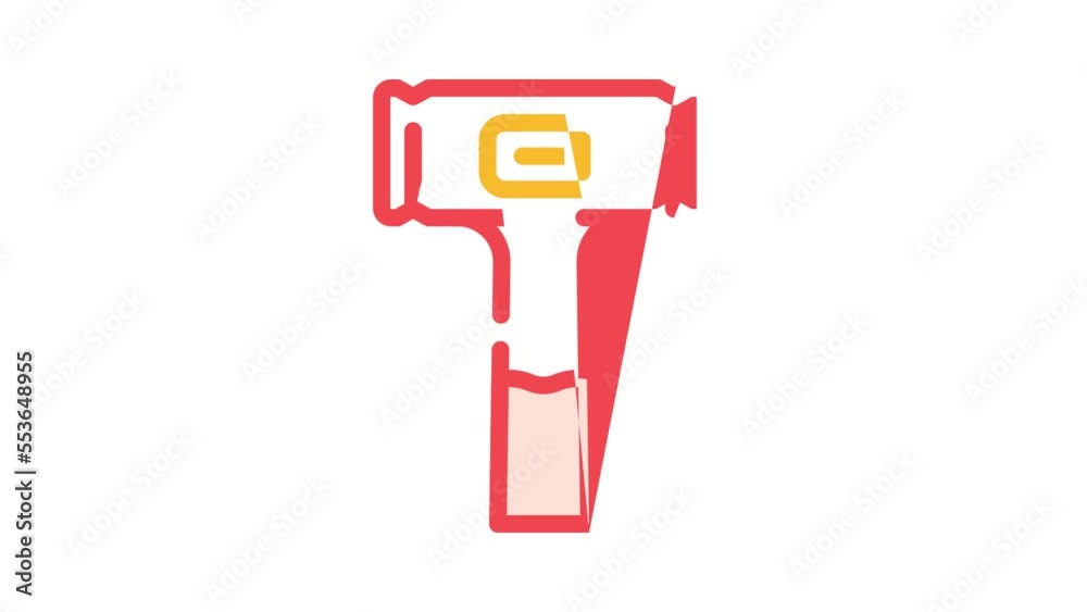 dead blow hammer color icon animation dead blow hammer color icon animation