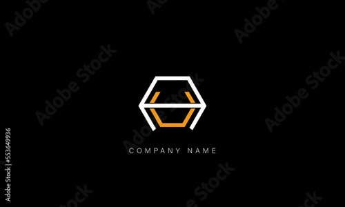 AU, UA Abstract Letters Logo Monogram