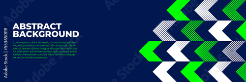 Abstract blue banner design vector, dynamic sporty horizontal background template for media promotion or web banner