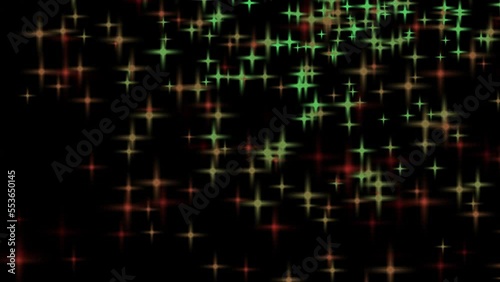 Particles abstract background with glowing lights