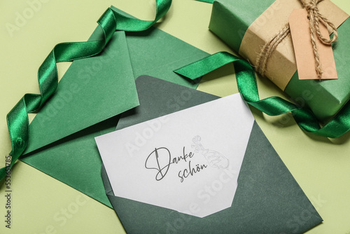 Card with text DANKE SCHON,...