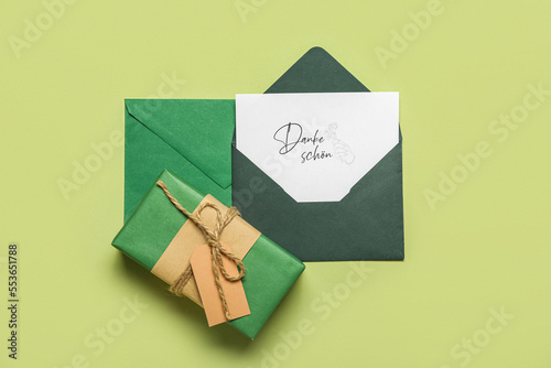 Card with text DANKE SCHON ...