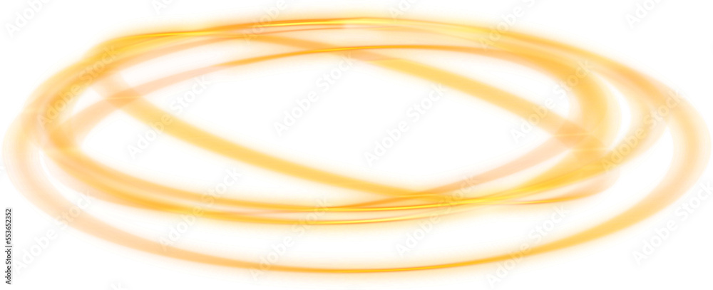 Luminous yellow flame circle effect Luminous yellow flame circle effect
