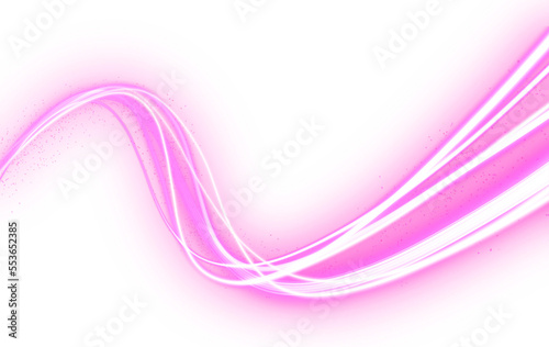 Wave of beautiful neon shapes