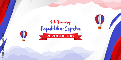 Vector illustration of Republika Srpska Republic day