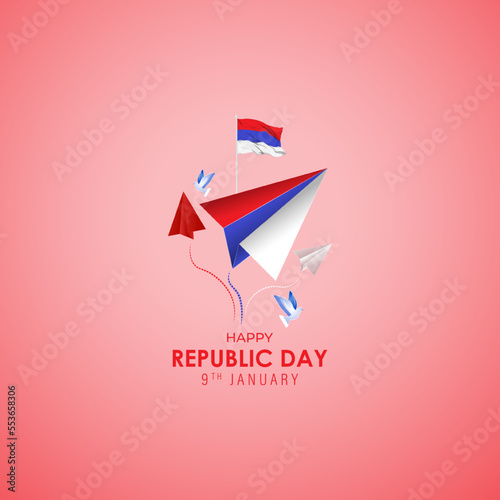 Vector illustration of Republika Srpska Republic day