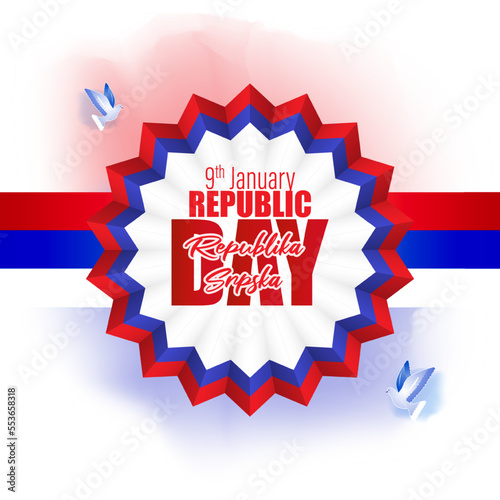 Vector illustration of Republika Srpska Republic day
