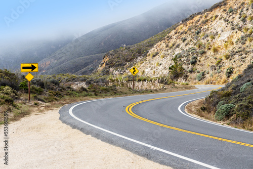 Asphalt road and countryside landscape