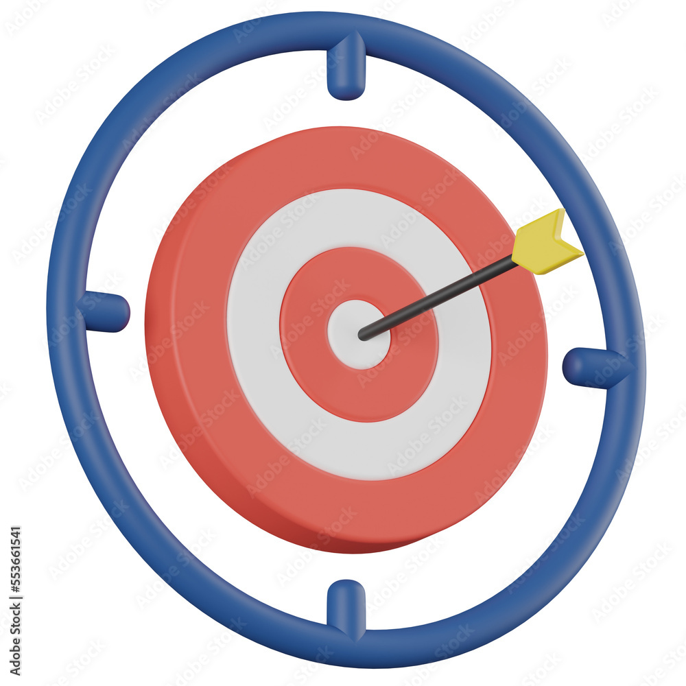 dartboard target 3d render icon with transparent background dartboard target 3d render icon with transparent background