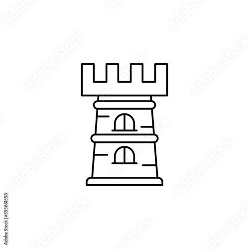 the castle tower icon is suitable for your web, apk or project with a medieval theme