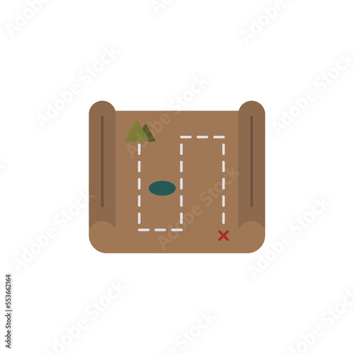the treasure map icon is suitable for your web, apk or project with the theme of medieval