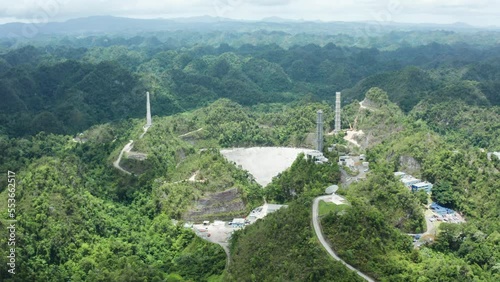 US National Science Foundation oversees deconstruction of Arecibo Ionosphere Observatory photo