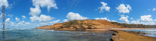 Bells Beach to Jan Juc coastline panorama, Great Ocean Road, Victoria, Australia