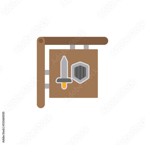 the weapon shop icon is suitable for your web, apk or project with a medieval war theme