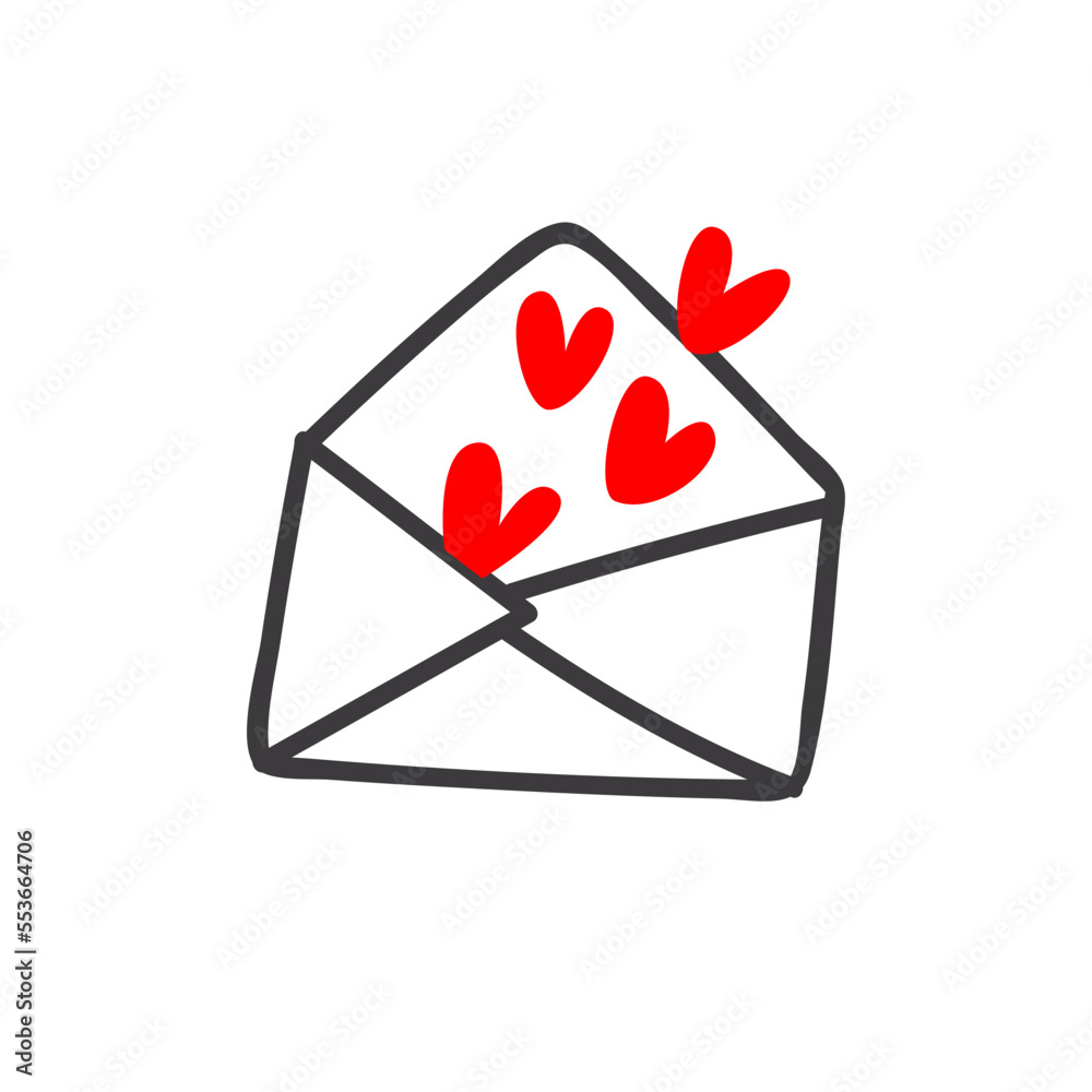 envelope with heart envelope with heart