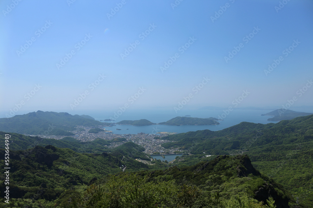 寒霞渓から見渡す瀬戸内海 寒霞渓から見渡す瀬戸内海
