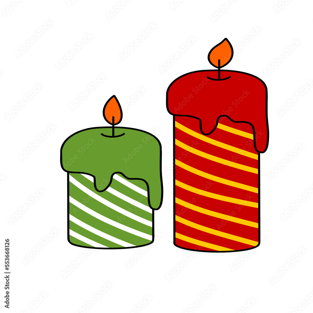 christmas candle illustration christmas candle illustration