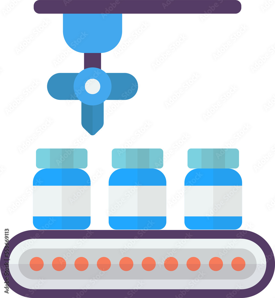 conveyor machinery illustration in minimal style conveyor machinery illustration in minimal style