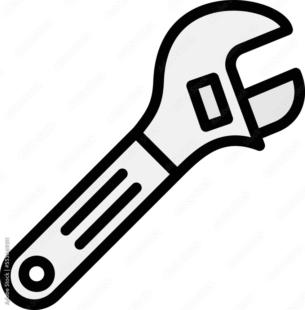 Wrench Vector Icon Design Illustration Wrench Vector Icon Design Illustration