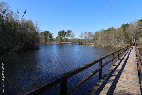 Blick auf die Thülsfelder Talsperre im Oldenburger Münsterland	 photo