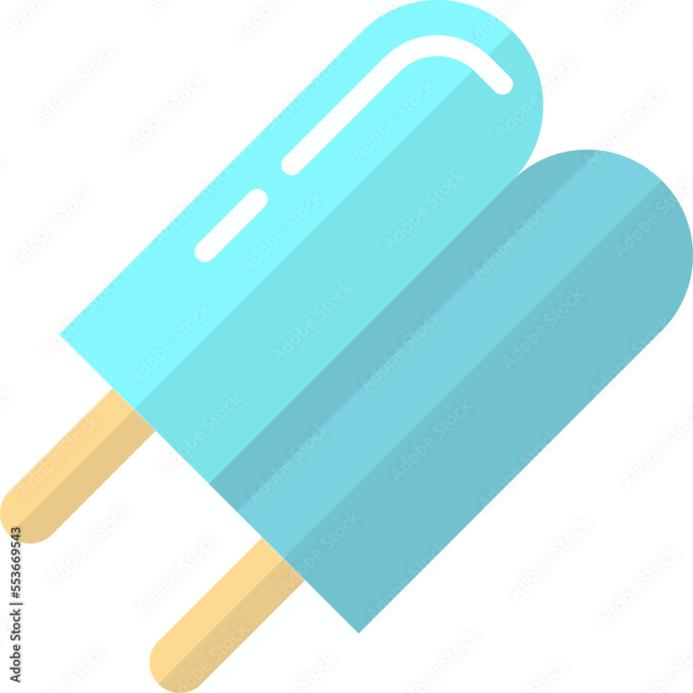 ice cream stick illustration in minimal style ice cream stick illustration in minimal style
