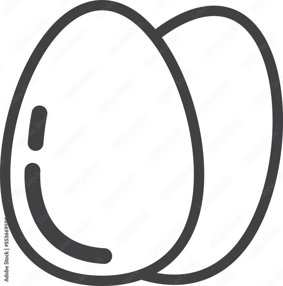 Chicken or duck eggs illustration in minimal style Chicken or duck eggs illustration in minimal style