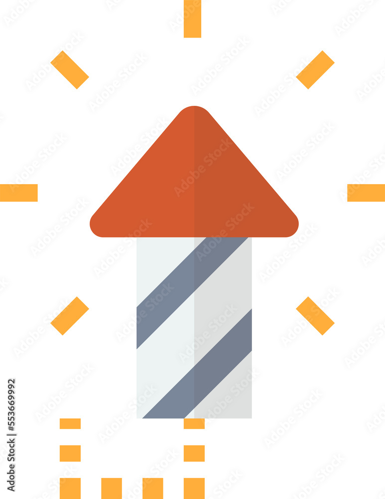 firecrackers for party illustration in minimal style firecrackers for party illustration in minimal style